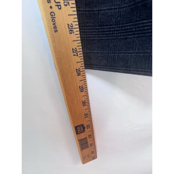 Bruhl Men's Gray Plaid Nizza Straight Leg Dressy Preppy Trousers Pants 36R - Picture 8 of 8